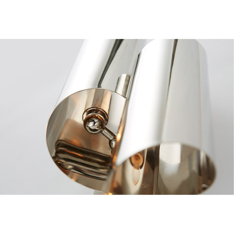 Iva Polished Nickel 17'' Dimmable Direct Wired Wall Sconce