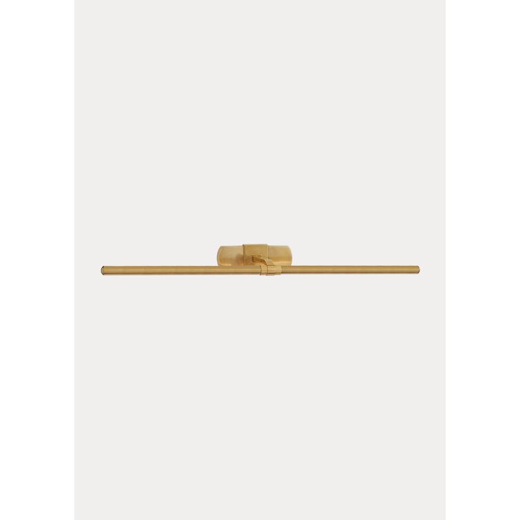 Langley 32" Natural Brass LED Wall Mounted Picture Light