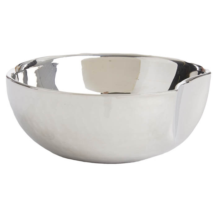 Set of 3 Hammered Stainless Steel Connecting Bowls