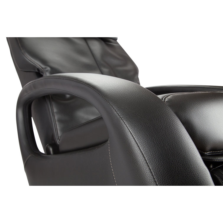 Black Faux Leather Swivel Massage Recliner Chair