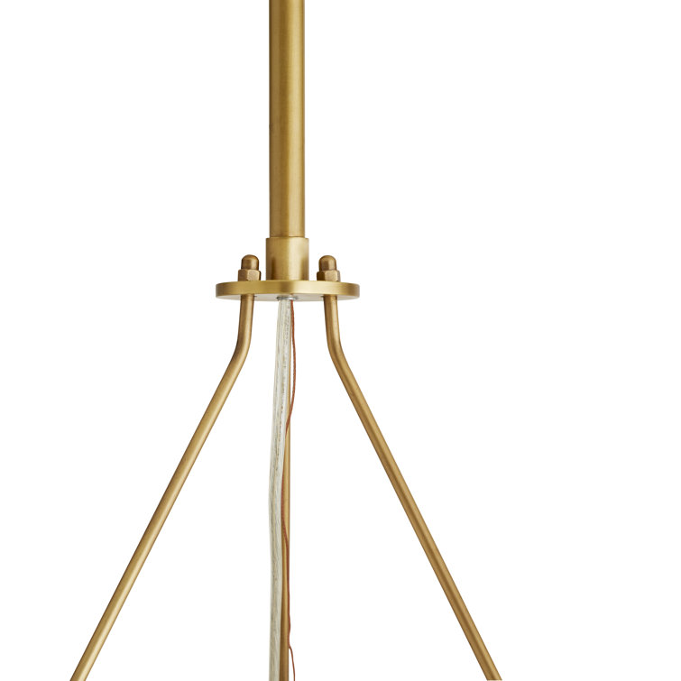 Antique Brass and Crystal 12-Light Chandelier