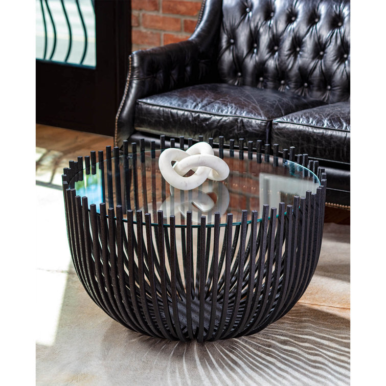 Cassius Black Hand-Carved Stone Abstract Tabletop Sculpture