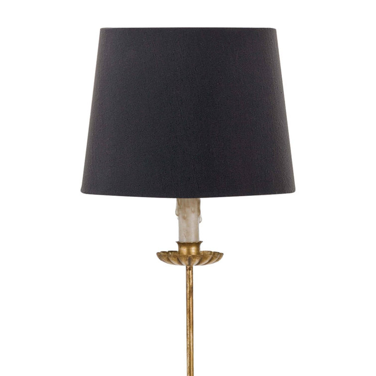 Clove Stem 28.5" Buffet Table Lamp with Black Linen Shade
