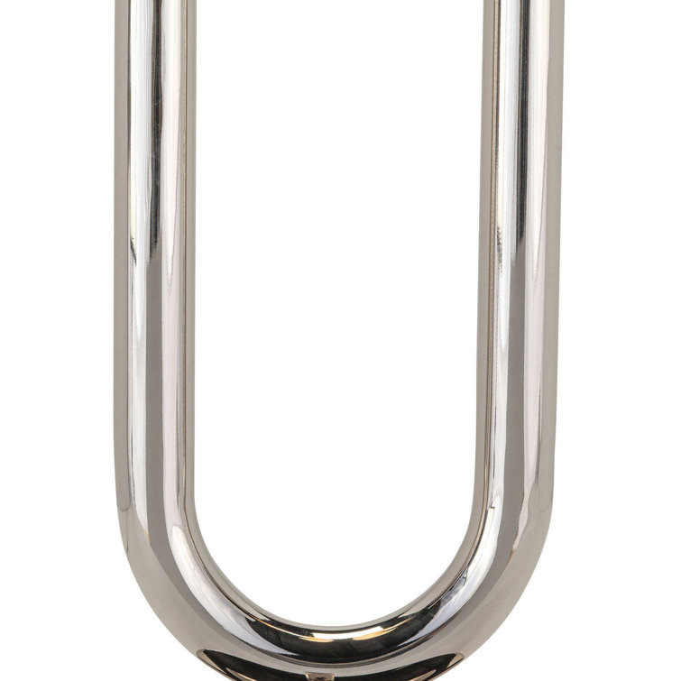 Happy Polished Nickel 2-Light Table Lamp with Matte White Bulbs