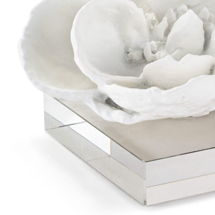 White 3D Magnolia Flower Accent Object