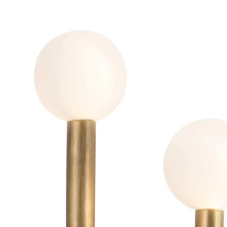 Charming Modern Playful 2-Light Brass Wall Sconce