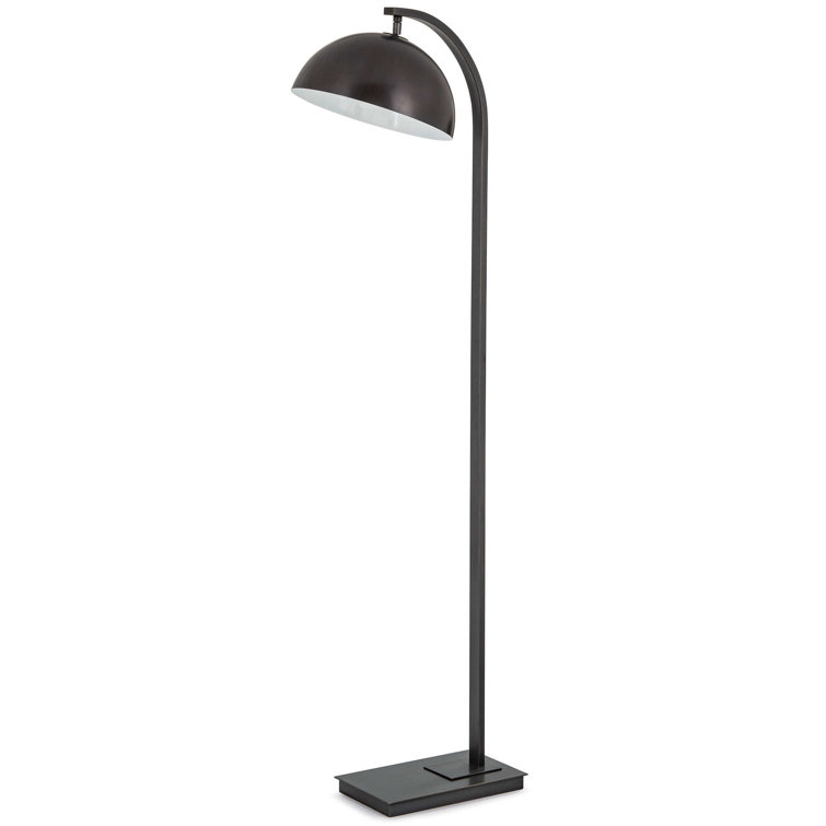 Arcadian Adjustable Oil-Rubbed Bronze Arc Floor Lamp with Metal Shade