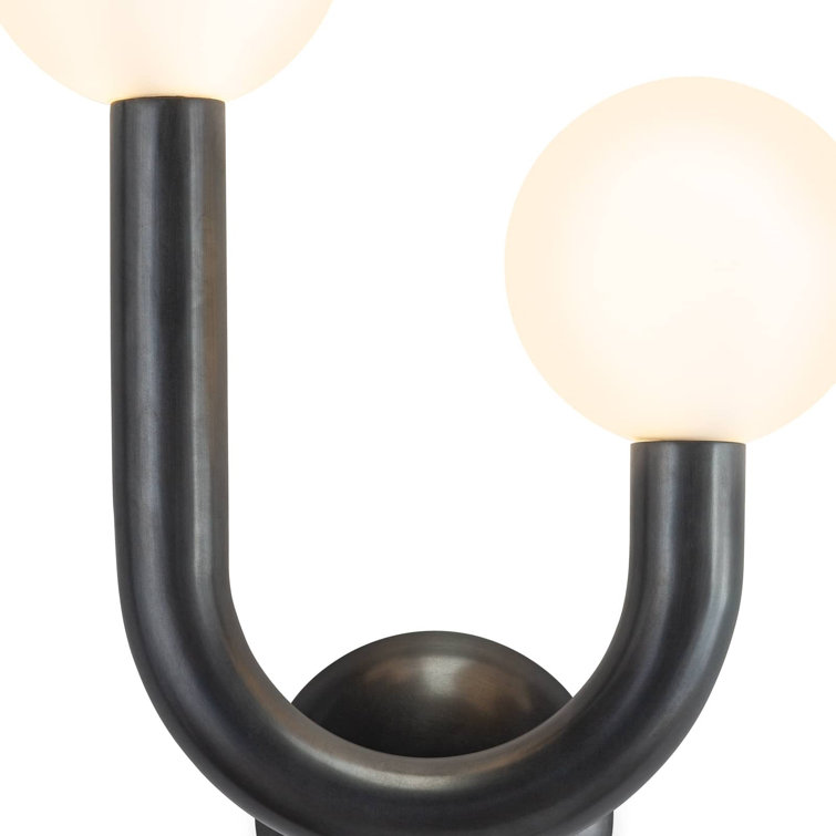 Dual Glow Dimmable Oil-Rubbed Bronze Brass Sconce
