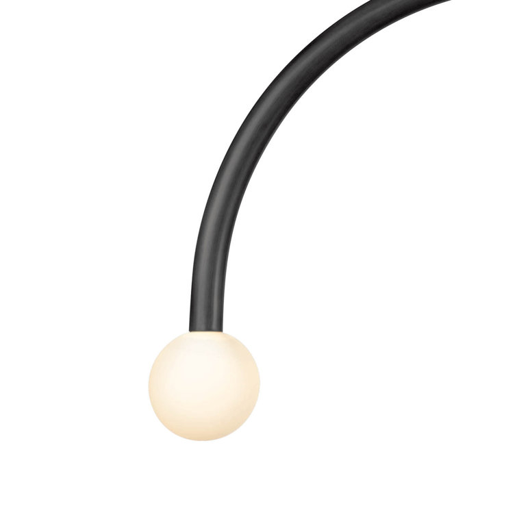 Oil Rubbed Bronze 2-Light LED Globe Pendant