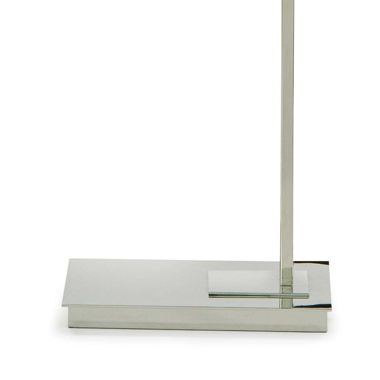 Otto Polished Nickel Arc Adjustable 1-Light Floor Lamp