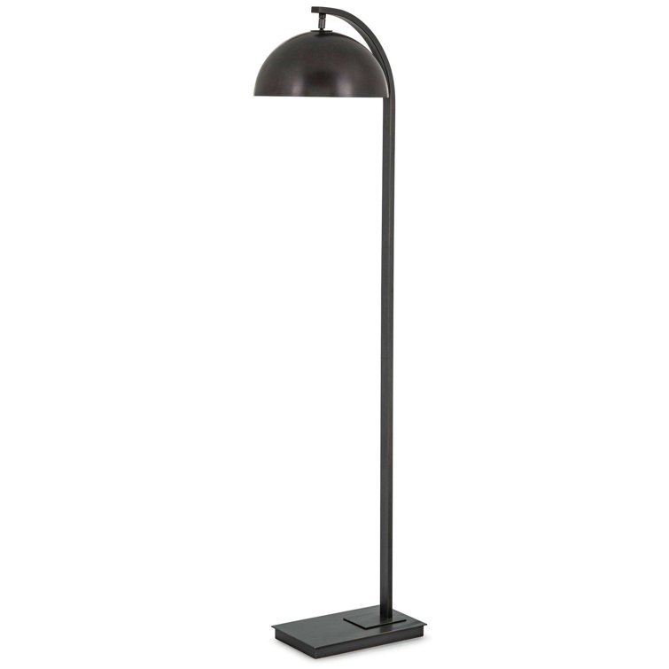 Arcadian Adjustable Oil-Rubbed Bronze Arc Floor Lamp with Metal Shade
