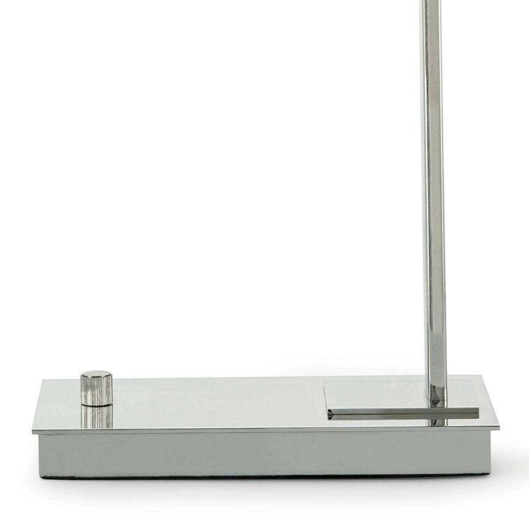 Polished Nickel Adjustable Arc Desk Lamp