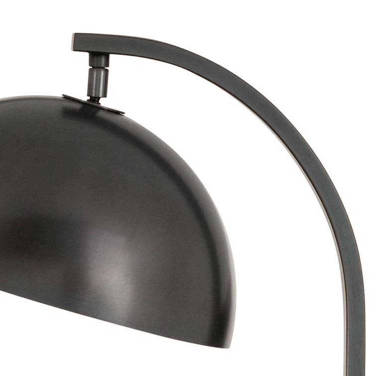 Arcadian Adjustable Oil-Rubbed Bronze Arc Floor Lamp with Metal Shade