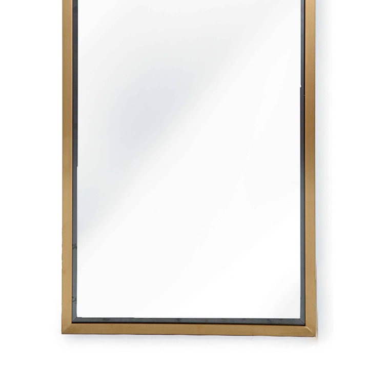 Regal Gold Finish Rectangular Dressing Room Mirror