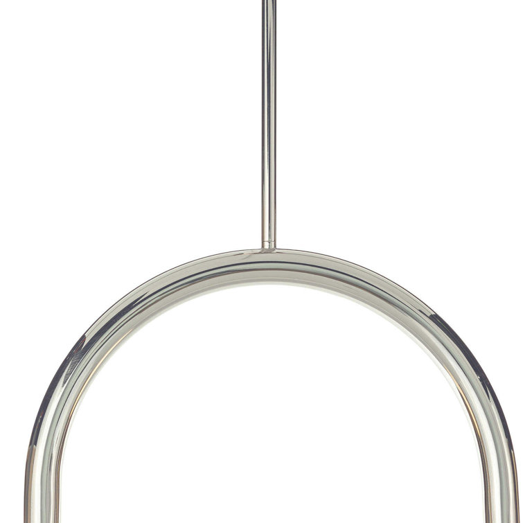 Modern Playful 2-Light Globe Pendant in Polished Nickel