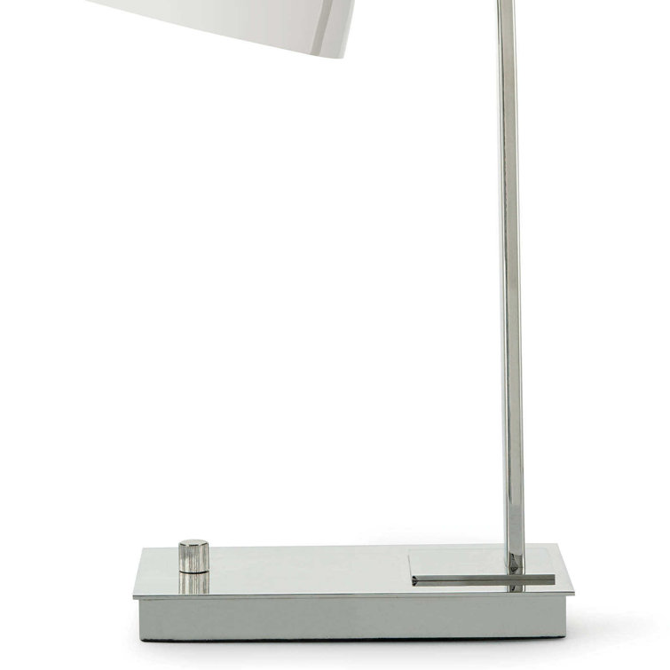 Polished Nickel Adjustable Arc Desk Lamp