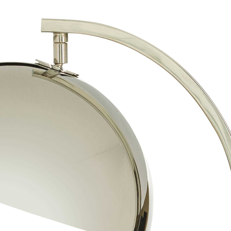 Otto Polished Nickel Arc Adjustable 1-Light Floor Lamp