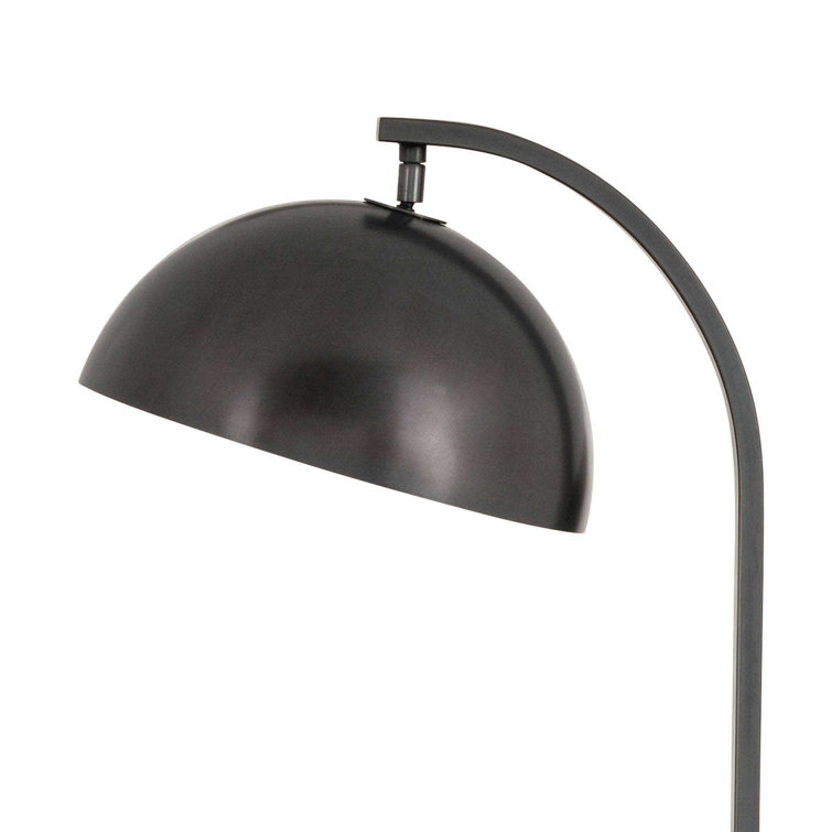 Arcadian Adjustable Oil-Rubbed Bronze Arc Floor Lamp with Metal Shade