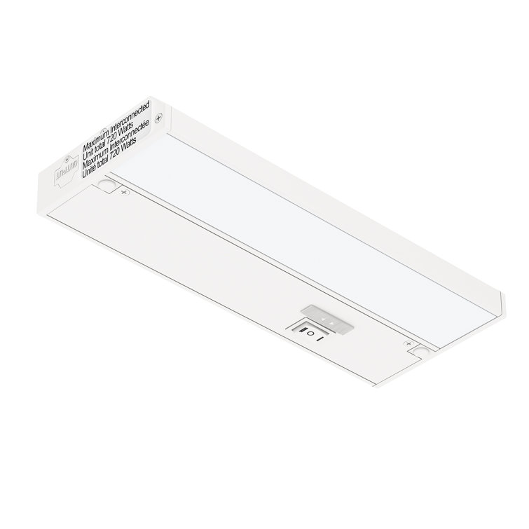 9-Inch White Aluminum Dimmable LED Under Cabinet Light