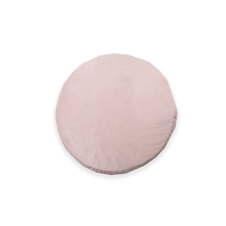 Desert Rose Plush Small Foam Filled Bean Bag Chair with Removable Cover