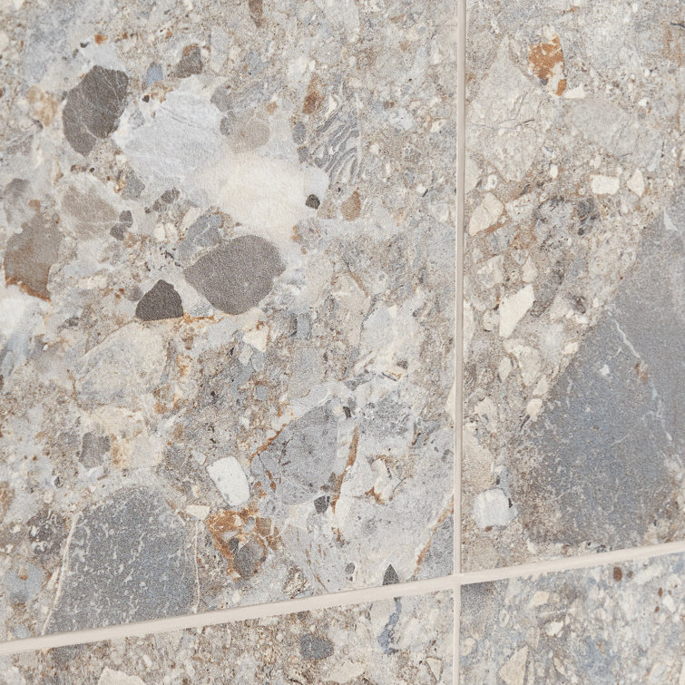 Venitia Matte Gray Porcelain 24" x 24" Floor and Wall Tile