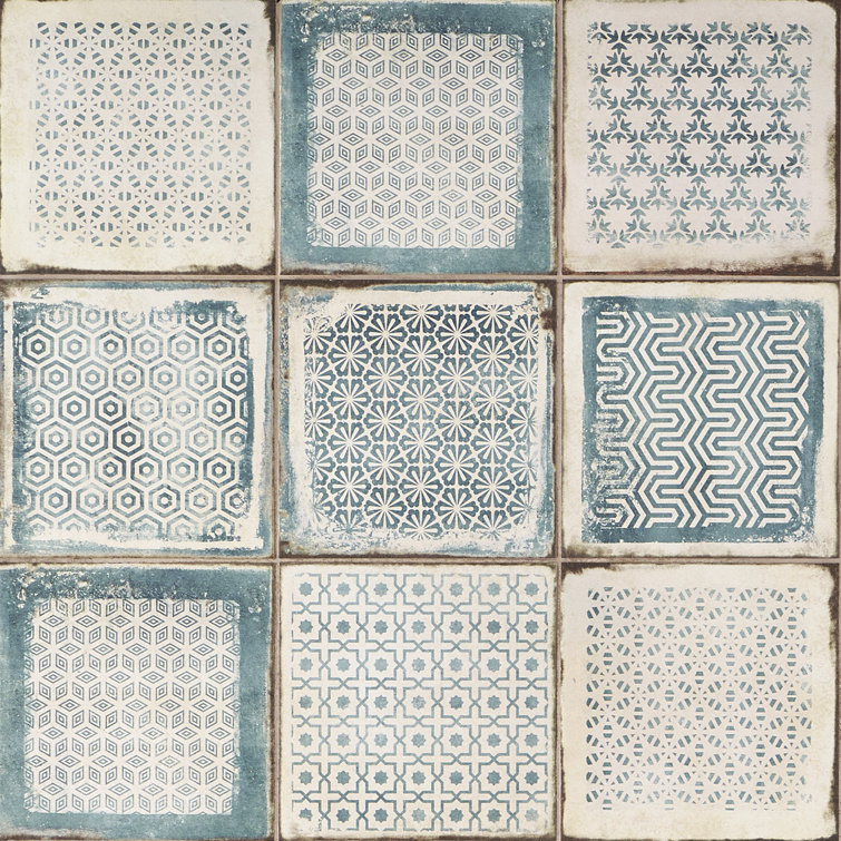 Coronado 8" x 8" Blue Matte Porcelain Wall and Floor Tile