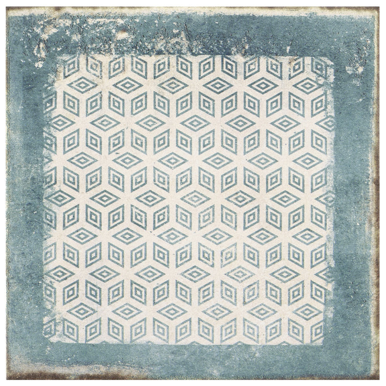 Coronado 8" x 8" Blue Matte Porcelain Wall and Floor Tile