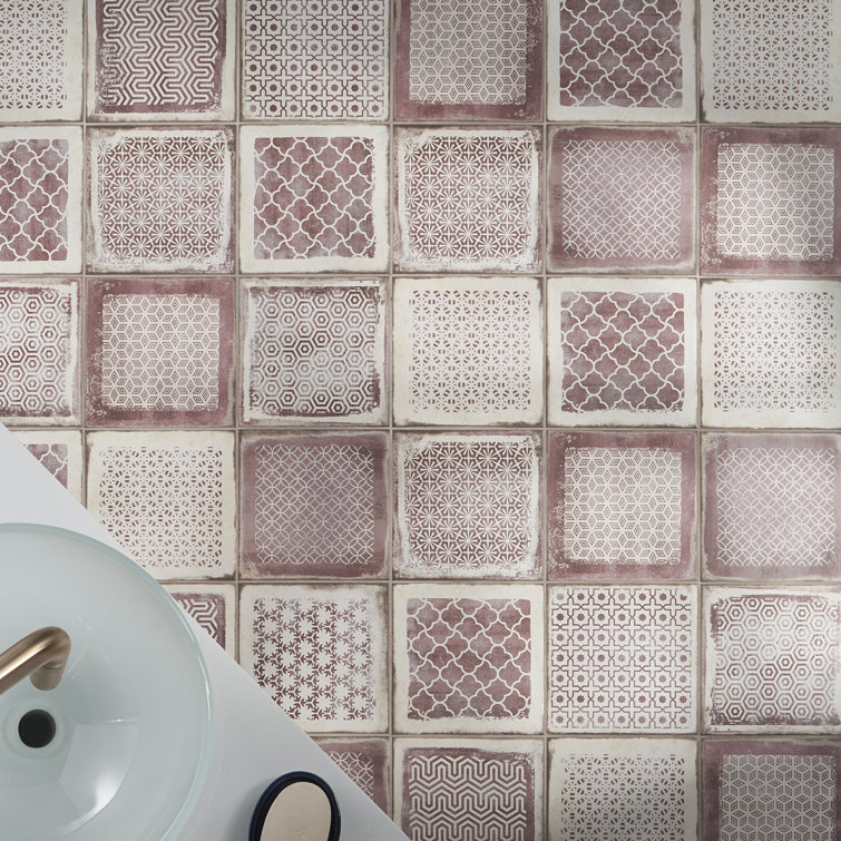 Coronado 8" x 8" Matte Pink Porcelain Wall & Floor Tile