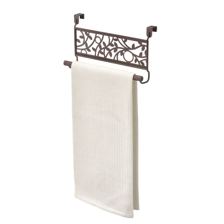Bronze Over-the-Door Vine Design Towel Bar Holder