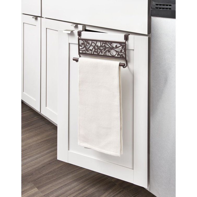 Bronze Over-the-Door Vine Design Towel Bar Holder