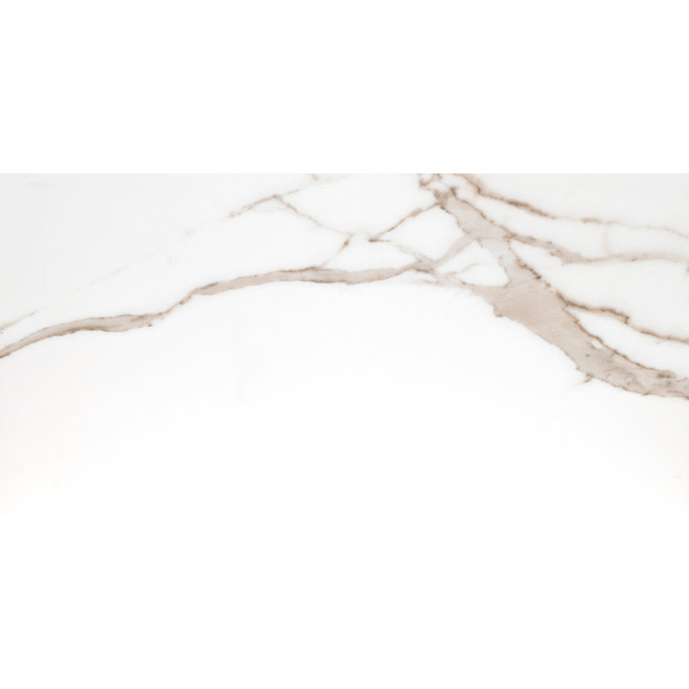 Savoy Large Format Light Crema Porcelain Marble Look Tile