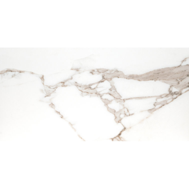 Savoy Large Format Light Crema Porcelain Marble Look Tile