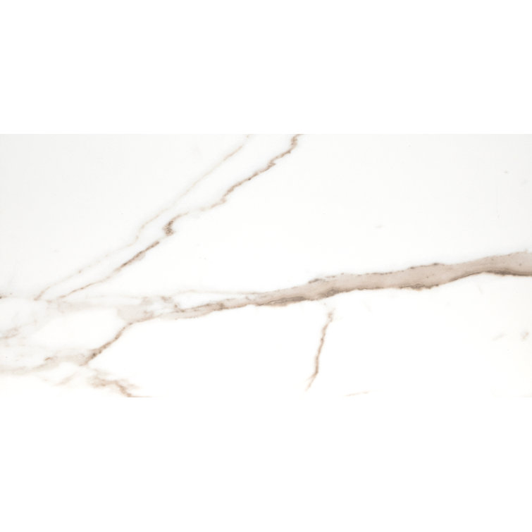 Savoy Large Format Light Crema Porcelain Marble Look Tile