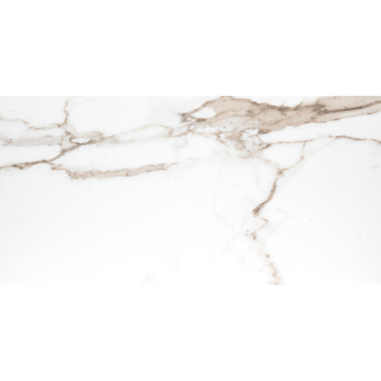 Savoy Large Format Light Crema Porcelain Marble Look Tile