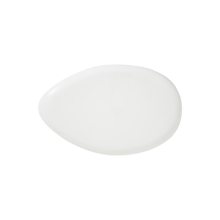 White Oval Contemporary Outdoor Wooden Coffee Table