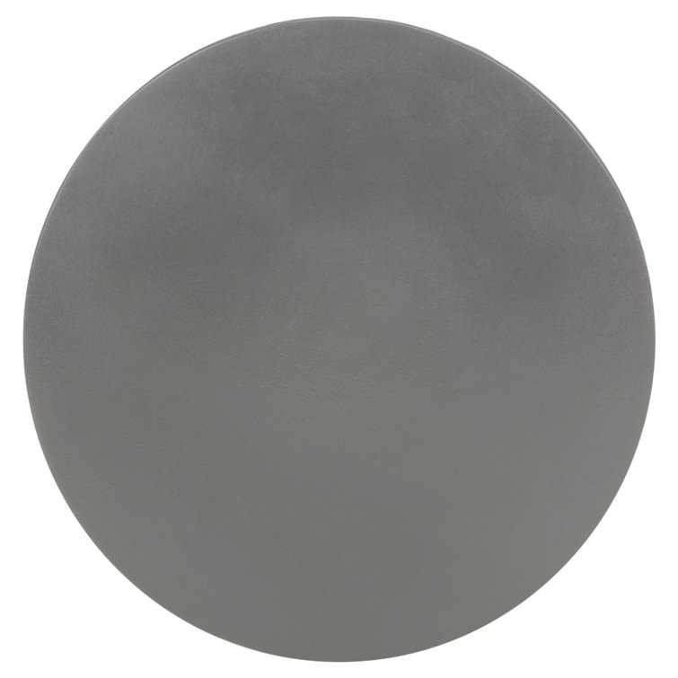 Athena Transitional Concrete Round Accent Table - Grays/Brown