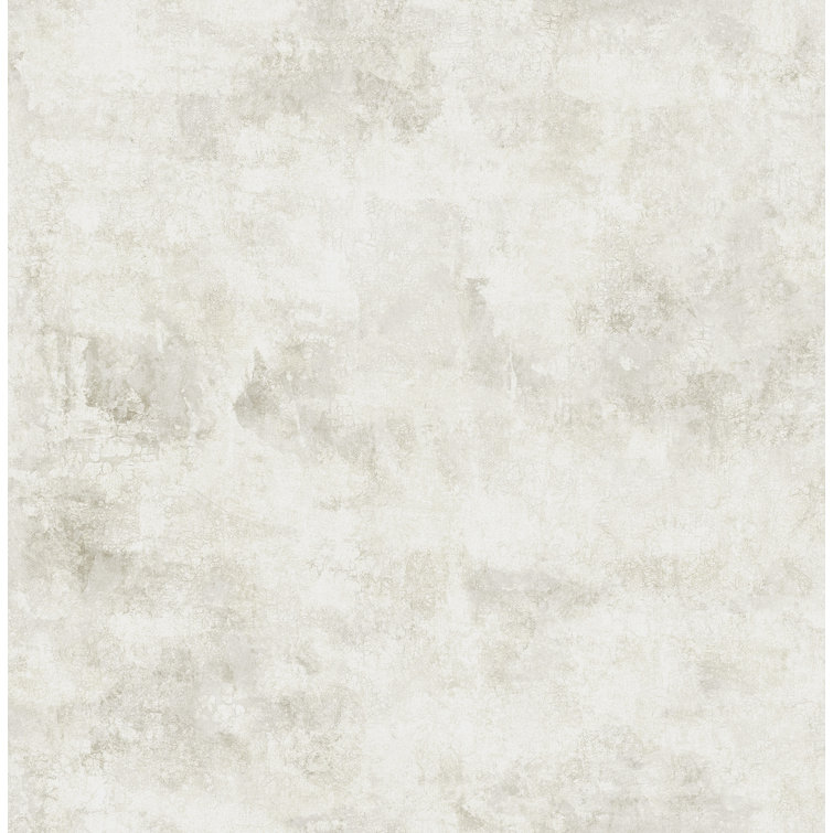 White Textured Plaster Effect Removable Wallpaper Roll