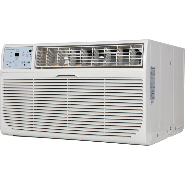 Keystone 8000 BTU White Through-the-Wall Air Conditioner with Remote
