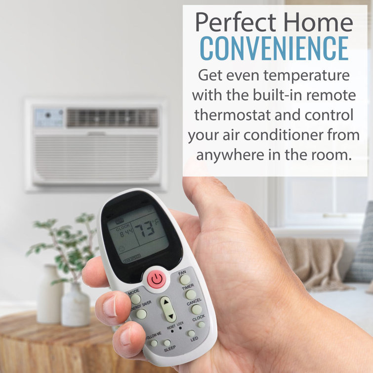 Keystone 8000 BTU White Through-the-Wall Air Conditioner with Remote