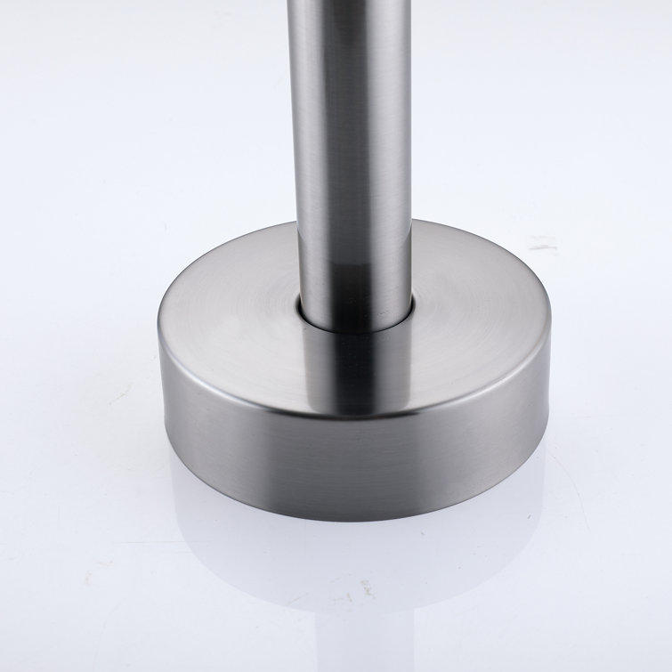 Brushed Nickel Freestanding Tub Filler with Handheld Shower