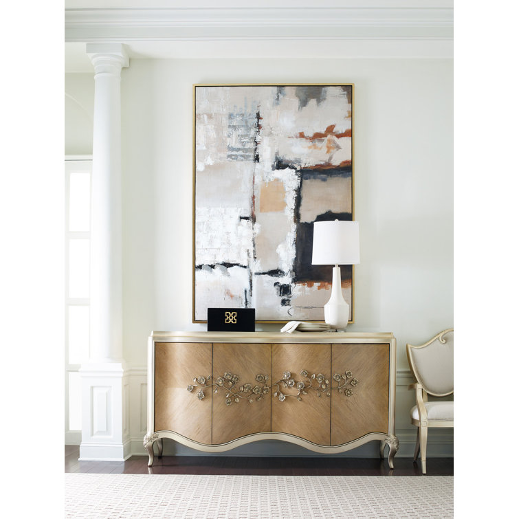 Fontainebleau 72'' Brown and Gold Transitional Sideboard