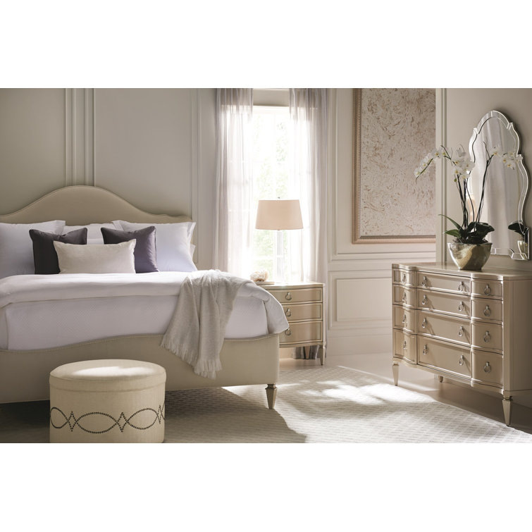 Transitional Birch and Maple 12-Drawer Dresser in Brown