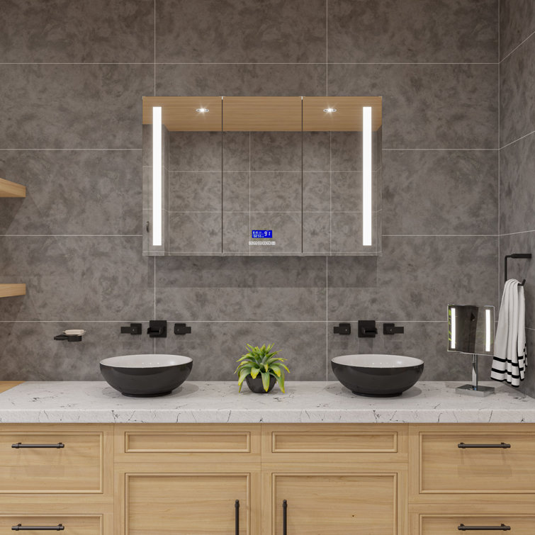 15'' Black and White Porcelain Circular Bathroom Sink