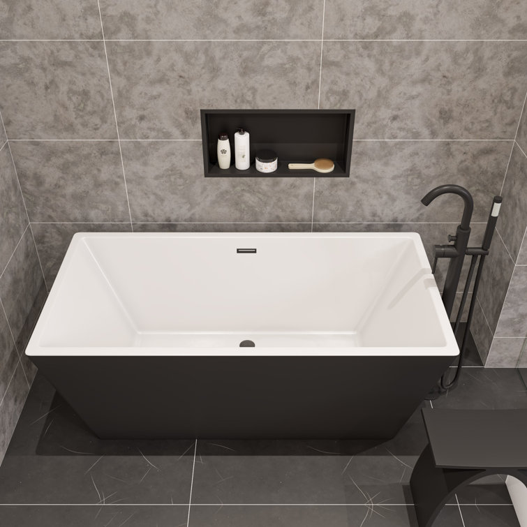 Matte Black Stainless Steel Wall Mount Shower Shelf
