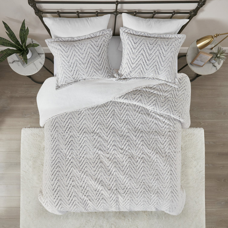 Ivory Twin Reversible Down Alternative Comforter Set