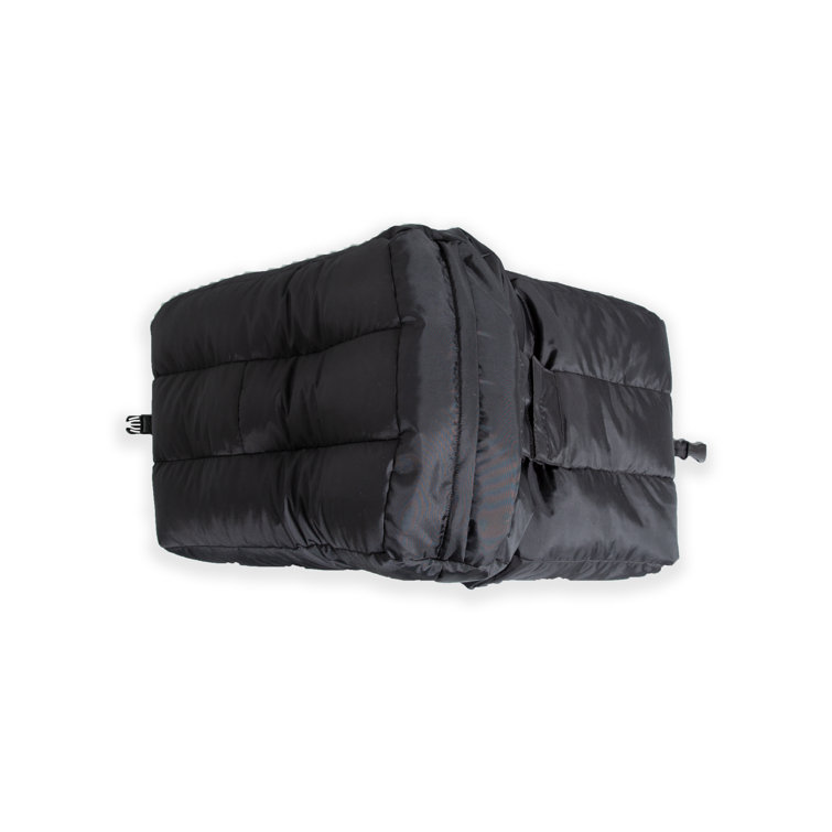 Black Polyester Foldable Bean Bag Chair with SmartMax Fabric