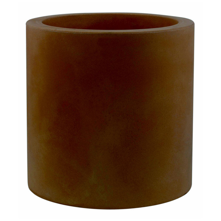 Large Bronze Round UV Resistant Plastic Pot Planter