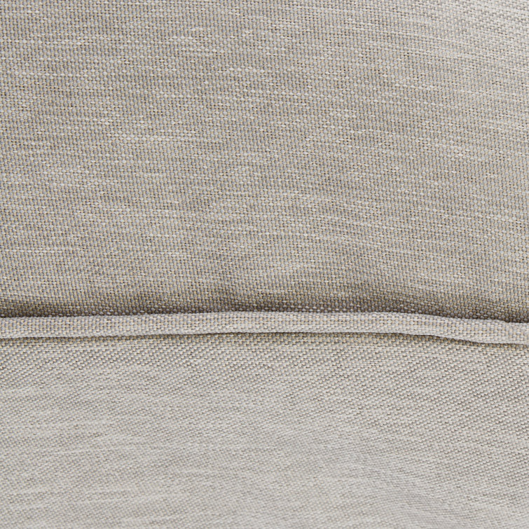 Heather Gray Polyester Outdoor Lounge Chair Back Cushion