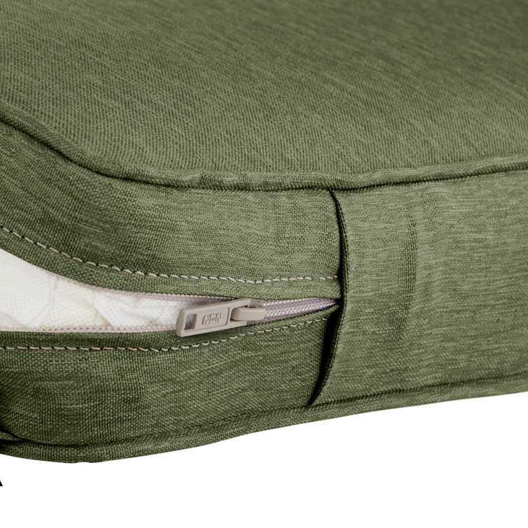 Heather Fern Green Polyester Outdoor Lounge Chair Cushion