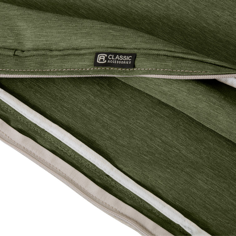 Heather Fern Green Polyester Outdoor Lounge Chair Cushion